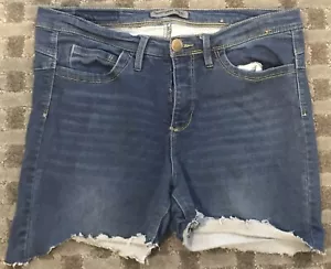 Pantaloncini jeans Rue 21 Twentyone neri marca blu taglio con tasche donna tg 13/14 - Foto 1 di 9