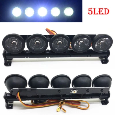 Dachleuchten LED Roof Light Bar Set 5 Spotlight für 1/10 TRX-4 SCX10 D90 RC 4WD - Bild 1 von 4