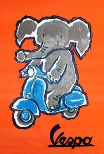 1959 Vespa - Promotional Advertising Magnet - Picture 1 of 2