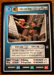 1998 Decipher Star Trek Deep Space Nine Jake and Nog Free Shipping - Picture 1 of 2