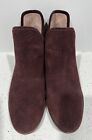 Lucky Brand Suede Baley Boots Burgundy 8.5M