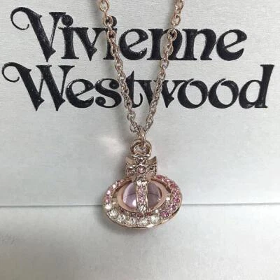 Collar Vivienne Westwood Pequeño Orbe Tricolor Piedra Rosa SIN CAJA - Imagen 1 de 4