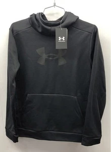Under Armour Boys Black Sweatshirt Sz YL NWT - Picture 1 of 5