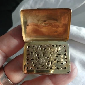 Vinaigrette Georgian Silver by Joseph Willmore- Hallmarked 1809 very nice cond - Picture 1 of 15