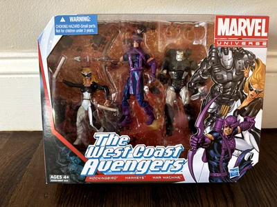 Marvel Universe WEST COAST AVENGERS Mockingbird Hawkeye WAR MACHINE Brand NEW - Image 1 of 2