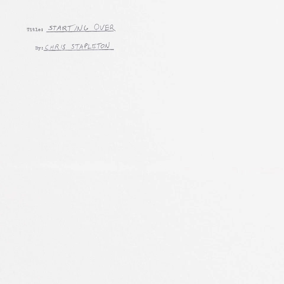Chris Stapleton Starting Over - Imagem 1 de 1