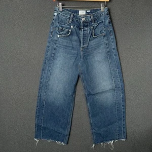 Citizens of Humanity Premium Vintage Bisou Crop Wide Leg Denim Jeans Womens 25 - Picture 1 of 10