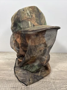Realtree Advantage Timber Camo Snap Mesh Back Hunting Trucker Hat Face Mask Net - Picture 1 of 11
