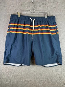 Fair Harbor Shorts Mens 3XL Blue Lined Athletic Drawstring Recycled Stretch - Picture 1 of 9