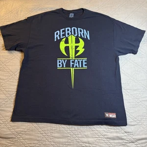 WWE Hardy Boyz Retro 2017 “REBORN BY FATE” Dark Blue T-Shirt 2X - Picture 1 of 10