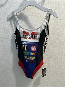 Moschino Women’s One Piece Fastrack Swimsuit Multi Size 1 / Us S Nwt - Picture 1 of 7