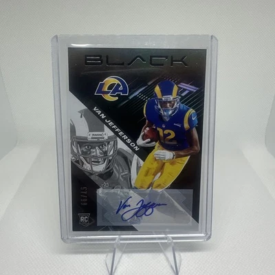 2020 Panini Black - Rookies #128 Van Jefferson, Van Jefferson /99 (RC) - Image 1 of 2