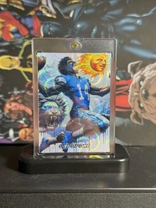 Amon-Ra St.Brown 2024 Anime of Sport Manga Swag Cartoon White Refractor 1/1 - Picture 1 of 2