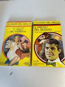 ⭐⭐2 LIBRI IL GIALLO MONDADORI,James hadley Chase,IL PREZZO DEL SILENZIO,IL TARLO - Imagen 1 de 2