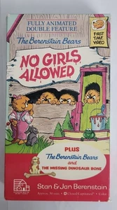 The Berenstain Bears No Girls Allowed VHS 1989 - Imagen 1 de 2