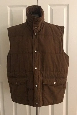 Vintage Sears Brown Puffer Vest Size XL - Image 1 of 4