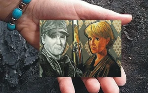 ACEO Sketch Card original drawing • Stargate SG1 • Jack O'Neill & Sam Carter - Picture 1 of 3