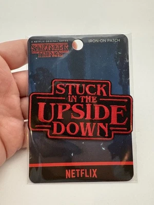 Stranger Things Stuck In The Upside Down Netflix Original TV Bordada Plancha Foto 1 de 2