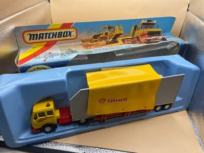 Matchbox K-135 King Size Mercedes Shell Tanke Transporter scatola originale Super Kings  - Immagine 1 di 4