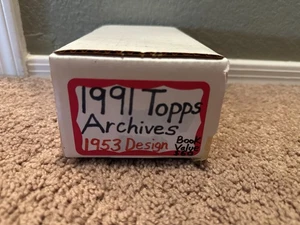 1991 TOPPS 1953 ARCHIVES BASEBALL CARD SET Jackie Robinson Reese Mickey Mantle - Picture 1 of 2