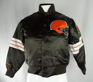 Cleveland Browns NFL G-III Children's Snap Up Cropped Varsity Jacket - Picture 1 of 8