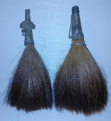 (2) 6" Grande Antiguo Escocés Celta Irlandés Sombrero Kilt Pin Jabalí Caballo Pelo Cerda Foto 1 de 4