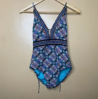 Купальник Nanette Lapor женский размер маленький цельный Flora с бретелью через шею Paloma Goddess - Изображение 1 из 4