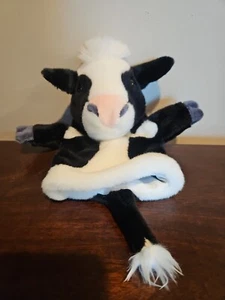 The Puppet Company Cow Plush Long Sleeve Puppet W/Tail Full Body Black White Toy - Picture 1 of 10