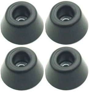4 Gummifüße Ø 30 x 15 mm Stahleinlage Adam Hall 4901 Gerätefuß Möbelfüße Gummi - Bild 1 von 4
