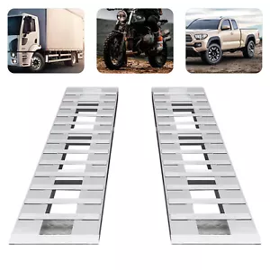 2 pezzi rampe per rimorchio in alluminio rampe di carico camion auto rampe per rimorchio - Foto 1 di 21