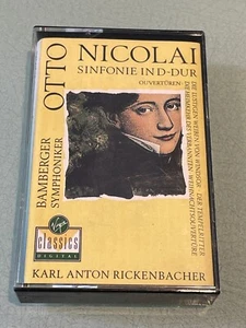 Otto Nicolai - Four Overtures - Symphony in D - Audio Cassette Tape Album - 1989 - Picture 1 of 5