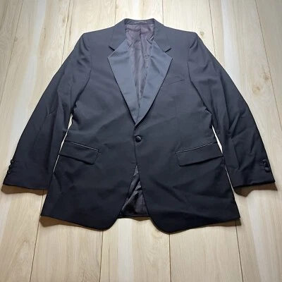 Givenchy Monsieur Tuxedo Sports Coat Wool 1 Button Satin Lapel Mens Size 40R - Image 1 of 4