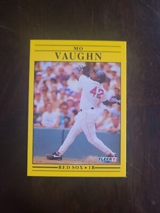 1991 Fleer Update Mo Vaughn RC #U-7 Boston Red Sox Rookie