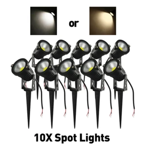 10X LED 12V Spotlights Garden Yard Low Voltage Landscape Decor Outdoor Security - Picture 1 of 12