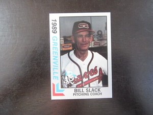 1989 Best Greenville Braves # 18 Bill Slack Card (B60) Atlanta Braves