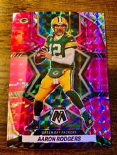 MOSAIC FOOTBALL 🔥PRIZM🔥REFRACTOR CARD🔥SP 🔥PINK🔥AARON RODGERS🔥PACKERS🔥
