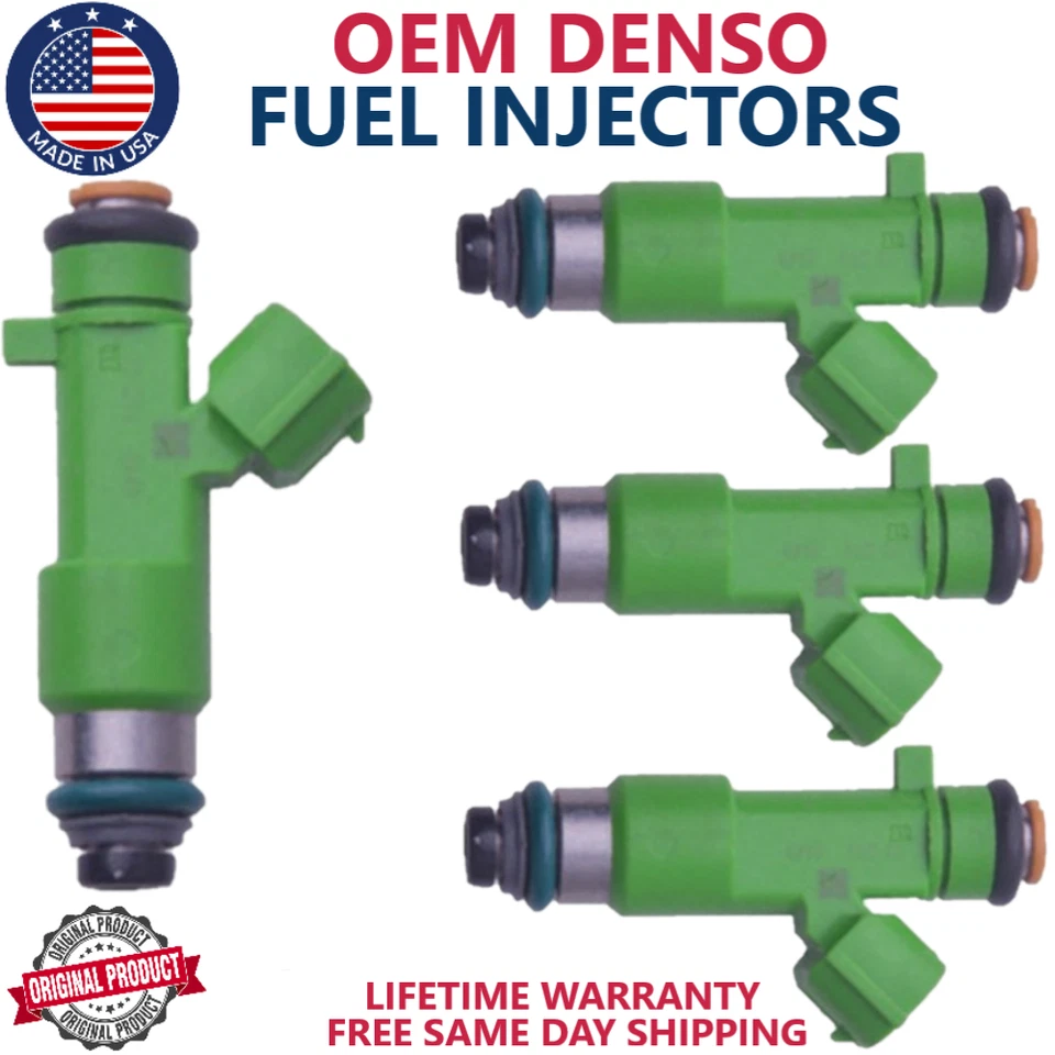 X4 INYECTORES DE COMBUSTIBLE DENSO ORIGINALES para Infinity EX35 2008-2012 3,5 L V6 #16600-JK20A Foto 1 de 3