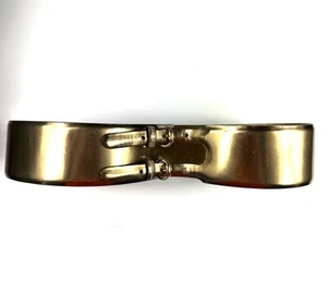 Vintage Gucci double strap buckle golden horsebit wide belt Luxury - Picture 1 of 11