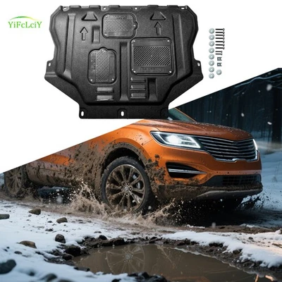 Engine Splash Shield For Lincoln MKC 2015-2019 Heavy Skid Plate W/Service Hole - Imagem 1 de 4