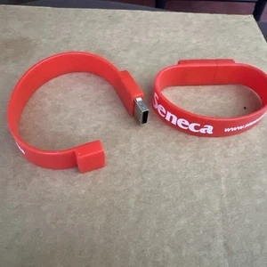 Red Wristband USB Flash Memory Drive  Two - Picture 1 of 9