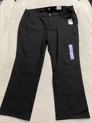 St. John's Bay Women Straight Jeans Black Size 24W (46 x 31) - Image 1 of 4
