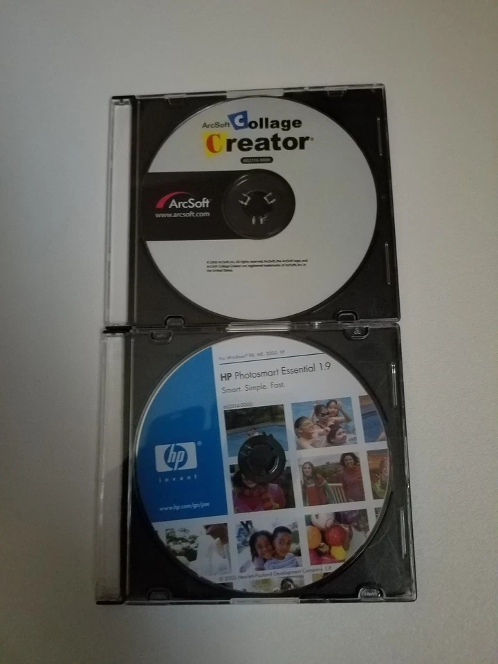 2006 HP Photosmart Essential 1.9 Software Windows 98 ME 2000 XP Collage Creator - Image 1 of 1