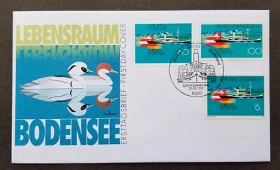 [SJ] Germany Austria Switzerland Joint Issue Ship 1993 Duck (joint FDC) - Image 1 of 4