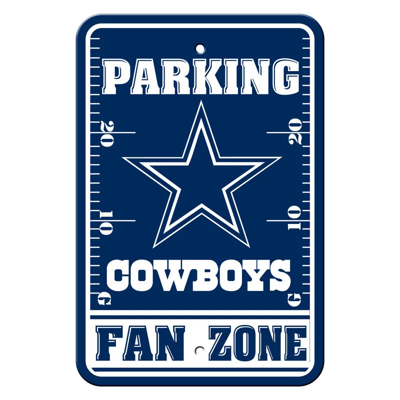 NFL Dallas Cowboys Home Room Office Bar Decor Parking Sign Fan Zone 12" x 18" - Image 1 of 1