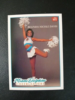 MIAMI DOLPHINS CHEERLEADER BELINDA NICOLE DAVIS 1992 LIME ROCK  - Image 1 of 2