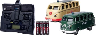 Carson VW T1 Polizei + Malteser Combo 1:87 als Set mit Fernsteuerung 500504152 - Bild 1 von 4
