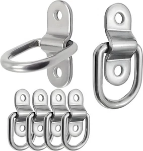 8 Pack Heavy Duty Steel D Rings Tie Downs Anchor 1/4 Inch Steel - Picture 1 of 7