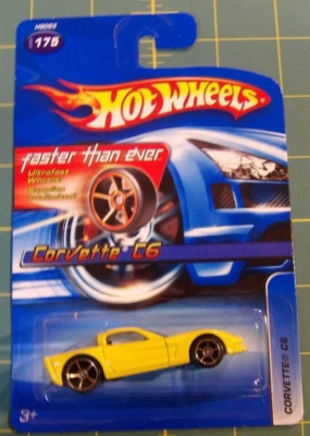 2005 Hot Wheels быстрее, чем когда-либо #175 CORVETTE C6 желтый вариант с золотом FTE Sp - Изображение 1 из 3