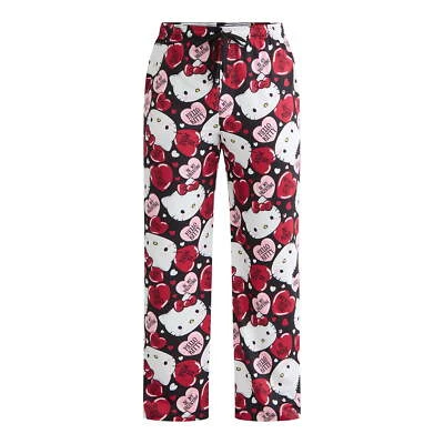 Мужские Hello Kitty День святого Валентина пижамы брюки сна гостиной S M L XL 2 X 3 X 80-х - Изображение 1 из 4