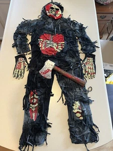 Spooktacular Creations ZOMBIE Costume Complete W Axe Child XL 12 14 - Picture 1 of 14
